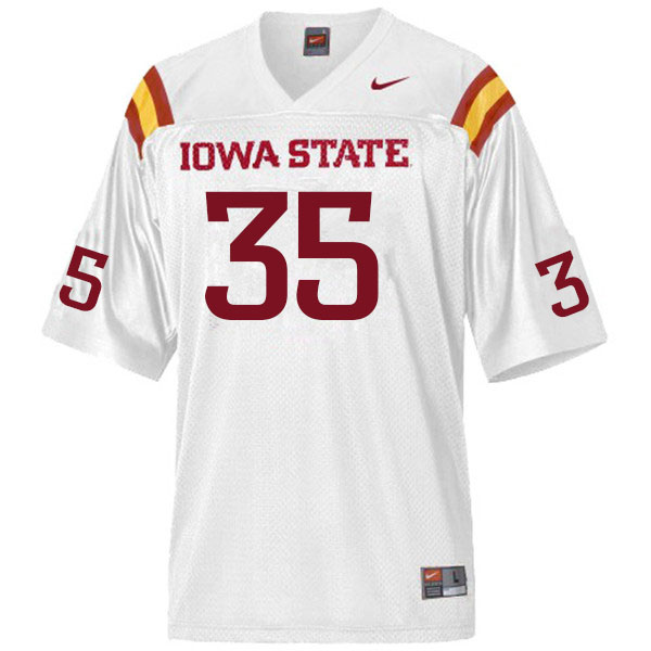 Iowa State Cyclones Men's #35 Tyler Moen Nike NCAA Authentic White College Stitched Football Jersey HJ42A86ED